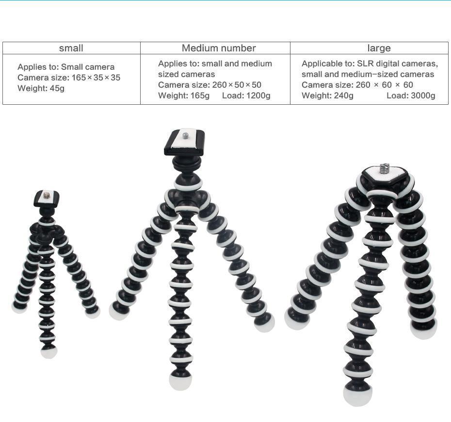 Mini Flexible Octopus Tripod Stand Gorilla Pod For Universal Phone DSLR  Camera